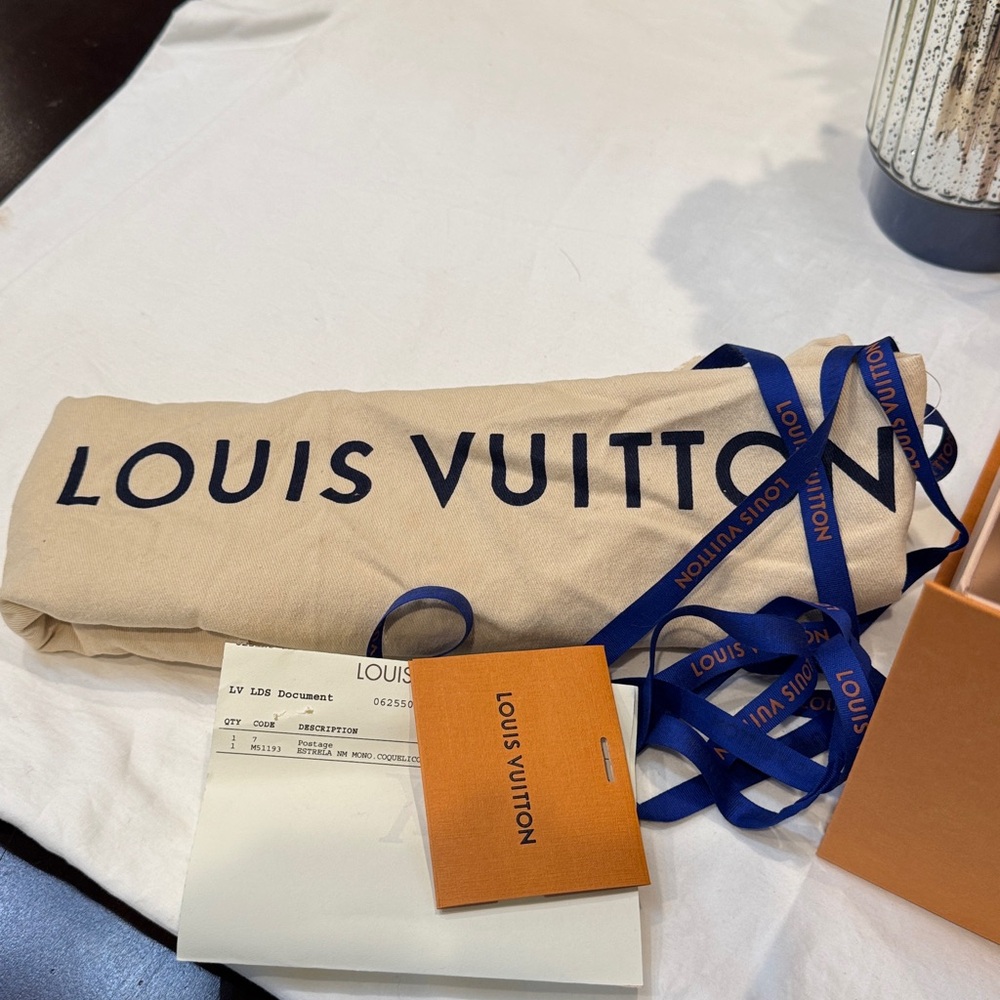 📌SOLD📌 Authentic Louis Vuitton Estella Coquelico NM bag - Picture 17 of 17